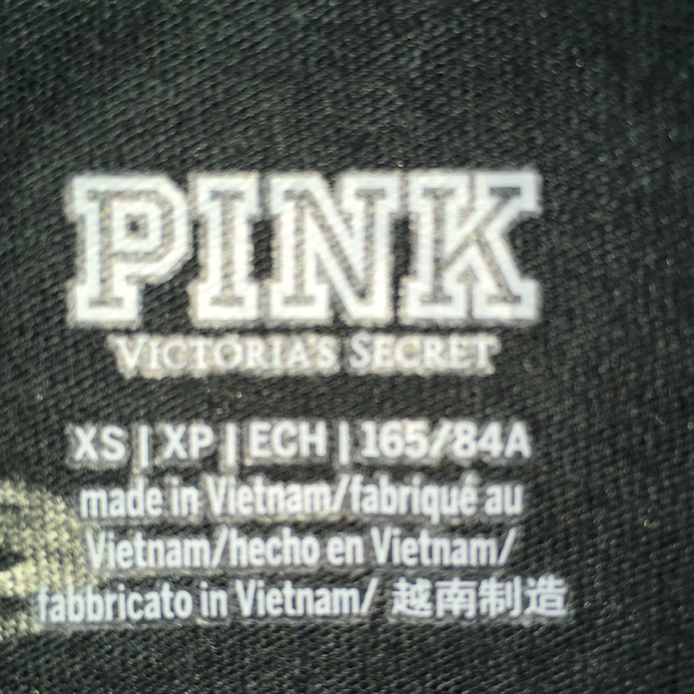 Victoria’s Secret-NWT-Logo-CropTop-Long Sleeves-V-neck-Size Extra Small - Picture 7 of 11